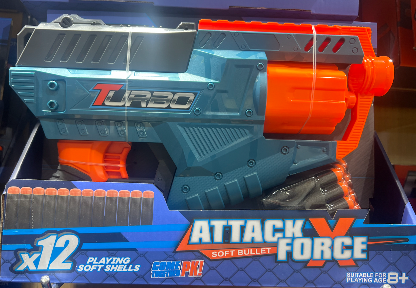 PISTOLA JUGUETE ATTACK FORCE X 12